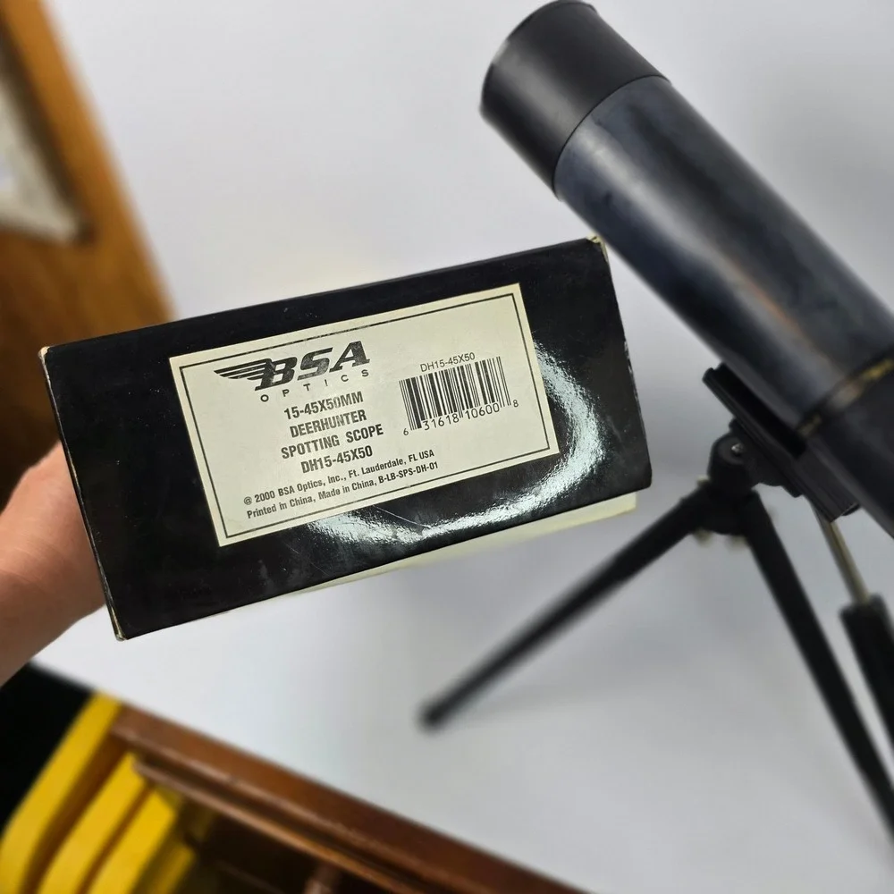 BSA Optics 15-45x50mm Deerhunter Spotting Scope with Tripod‎ and Original Box